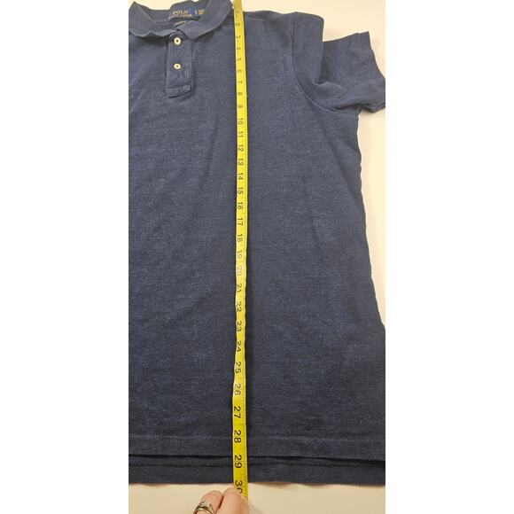 Polo ralph lauren navy blue classic fit sz L large career casual preppy top - Picture 5 of 6